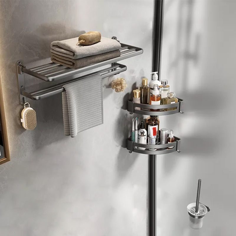 Modern Bathroom Accessories Hardware Set Grey Bathroom Hardware