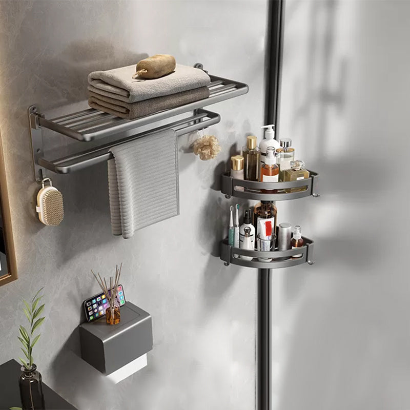 Modern Bathroom Accessories Hardware Set Grey Bathroom Hardware