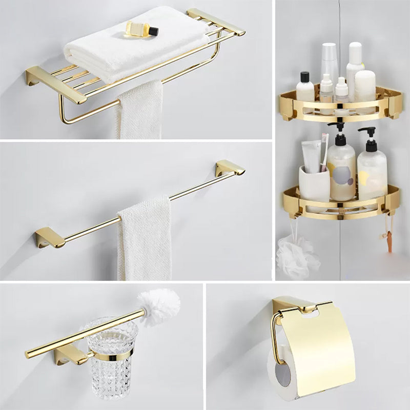 Modern Bathroom Accessories Hardware Set Gold Bathroom Hardware