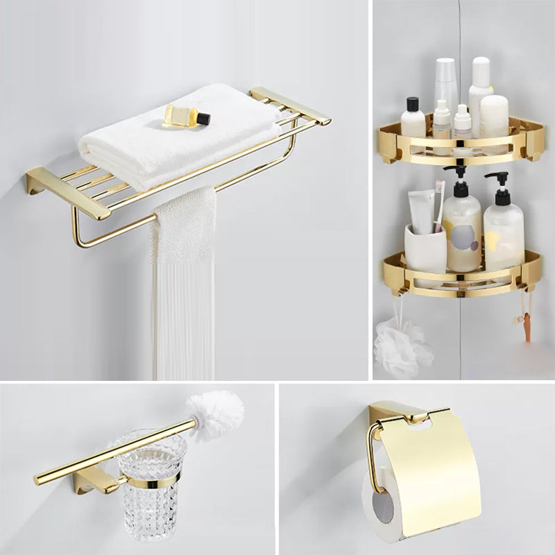 Modern Bathroom Accessories Hardware Set Gold Bathroom Hardware