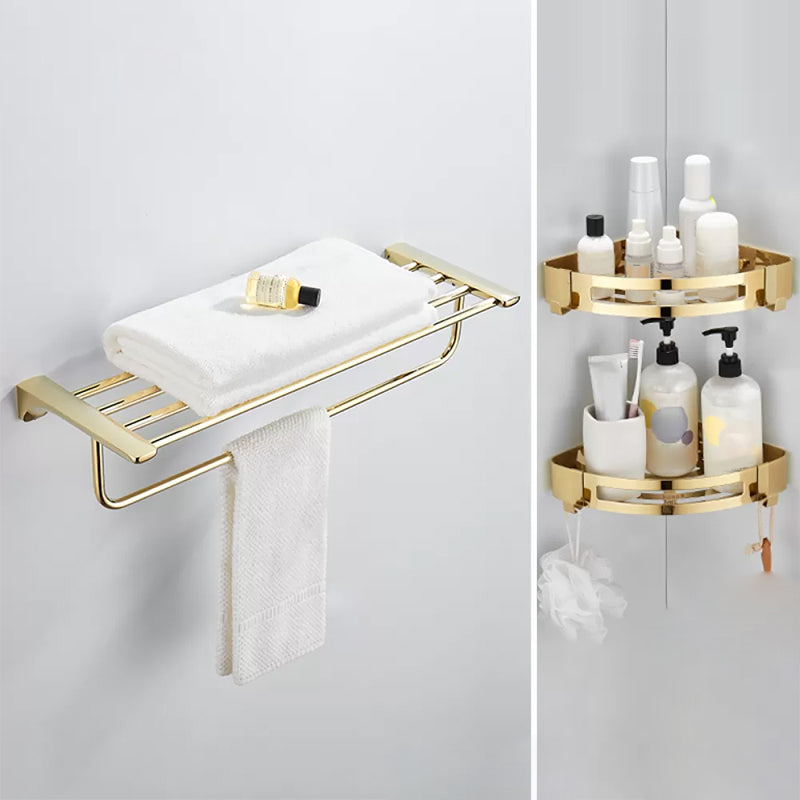 Modern Bathroom Accessories Hardware Set Gold Bathroom Hardware