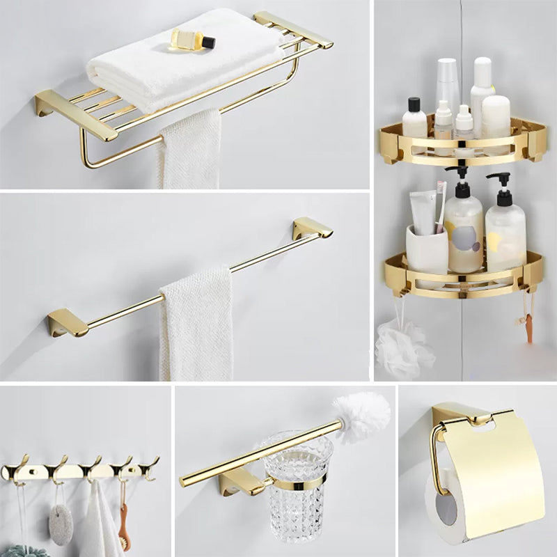 Modern Bathroom Accessories Hardware Set Gold Bathroom Hardware