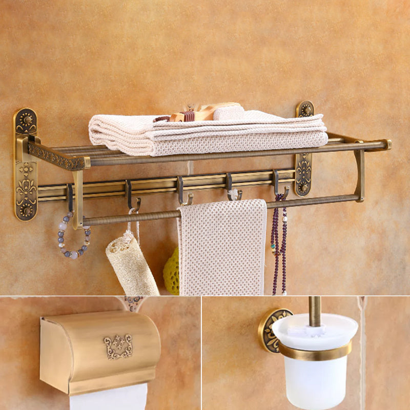Traditional Vintage Brass Bathroom Accessory As Individual Or As a Set
