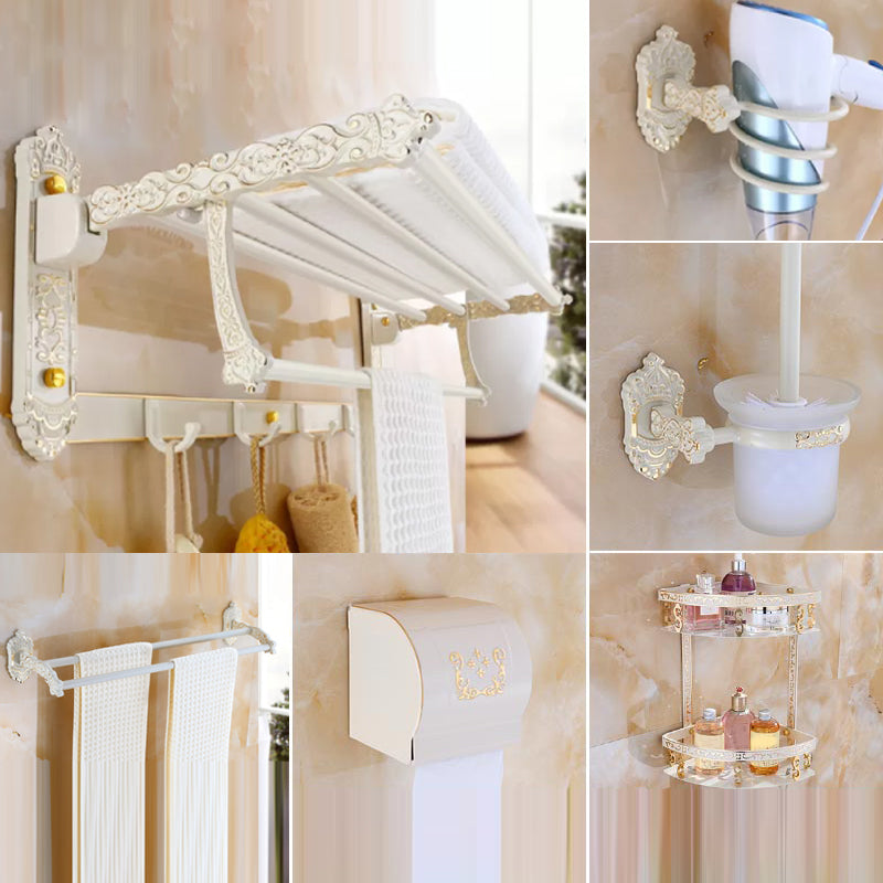 Traditional Metal Bathroom Accessories Hardware Set with Paper Holder