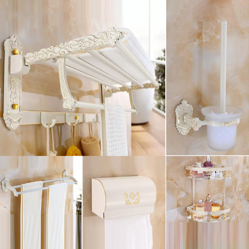 Traditional Metal Bathroom Accessories Hardware Set with Paper Holder