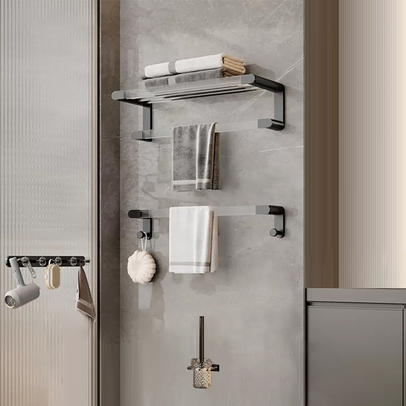 Contemporary Black Metal Bathroom Accessory As Individual Or As a Set