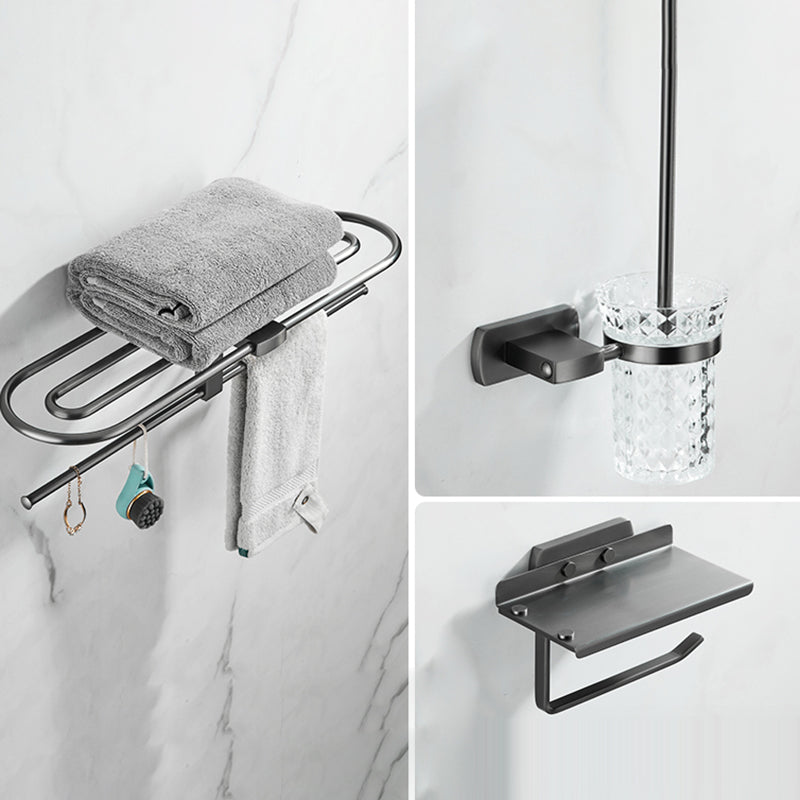 Modern Silver Bathroom Accessory As Individual Or As a Set with Towel Bar