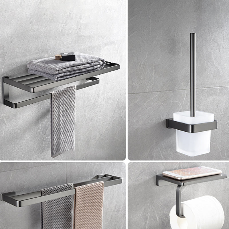 Grey Metal Modern Bathroom Accessory As Individual Or As a Set