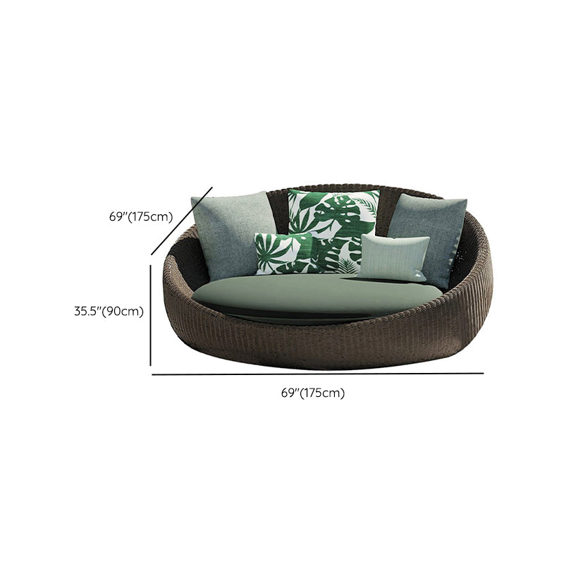 Contemporary Sunbrella Fabric Included Outdoor Patio Sofa/Patio Daybed