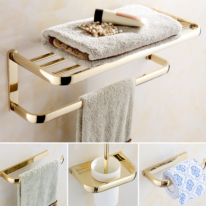 Chrome/Gold Bathroom Accessory Set Modern Metal Bathroom Hardware Set