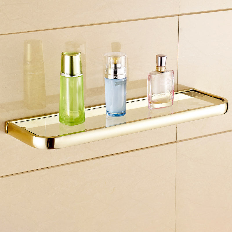 Chrome/Gold Bathroom Accessory Set Modern Metal Bathroom Hardware Set