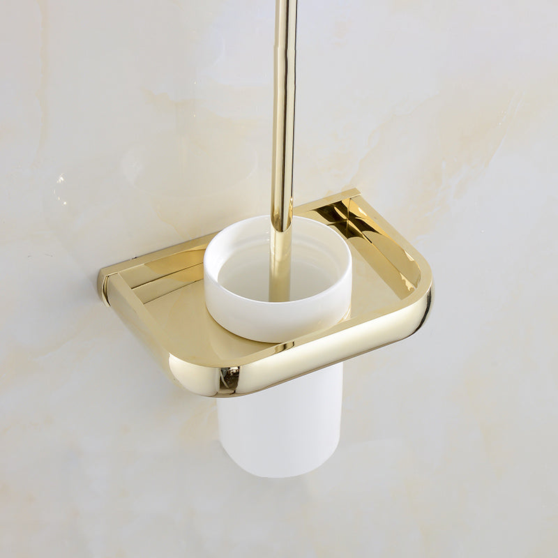 Chrome/Gold Bathroom Accessory Set Modern Metal Bathroom Hardware Set