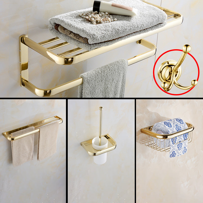 Chrome/Gold Bathroom Accessory Set Modern Metal Bathroom Hardware Set