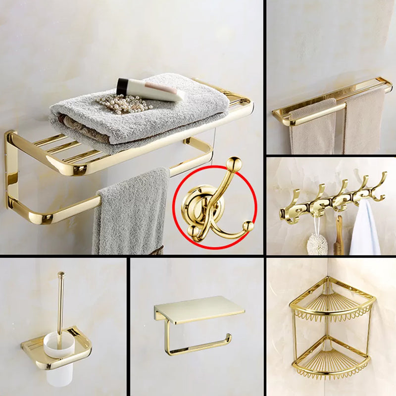 Chrome/Gold Bathroom Accessory Set Modern Metal Bathroom Hardware Set