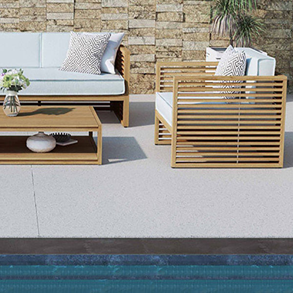 Contemporary Water Resistant Patio Sofa Solid Wood Outdoor Patio Sofa