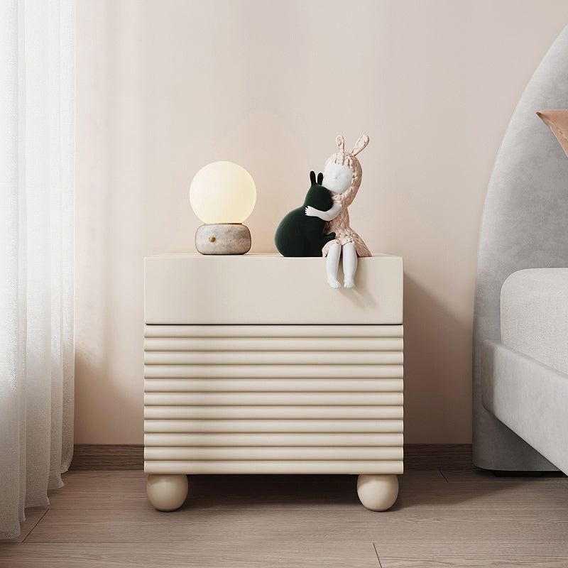 Modern & Contemporary Nightstands with Drawers Wooden Flat Top Princess