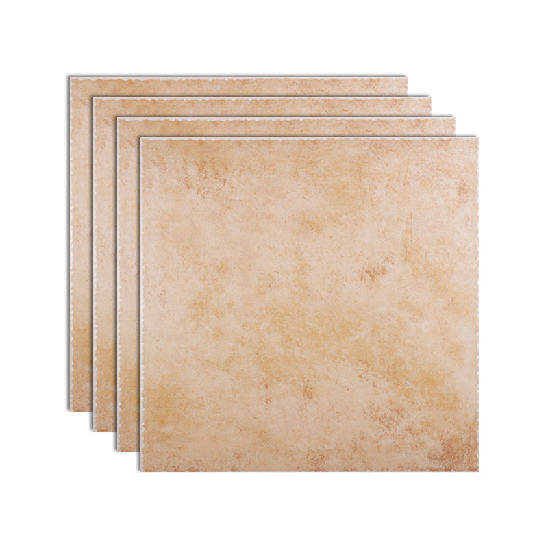 Traditional Style Water Resistant Tile Straight Edge Square Floor Tile