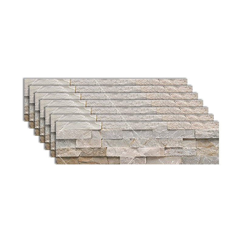 Fire Resistant Engineered Stone Tile Rectangle Stacked Stone Wall Tile