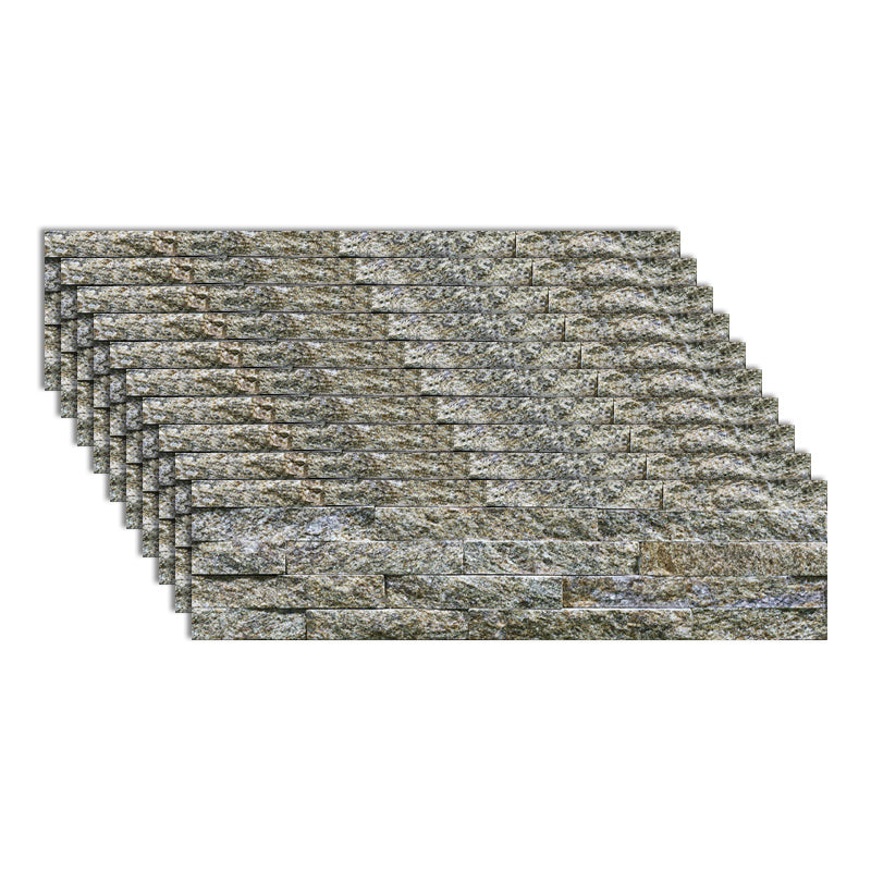 Rectangle Engineered Stone Tile Fire Resistant Stacked Stone Wall Tile