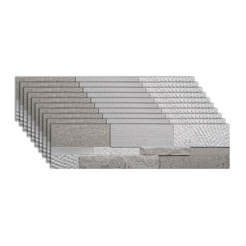 Rectangle Engineered Stone Tile Fire Resistant Stacked Stone Wall Tile