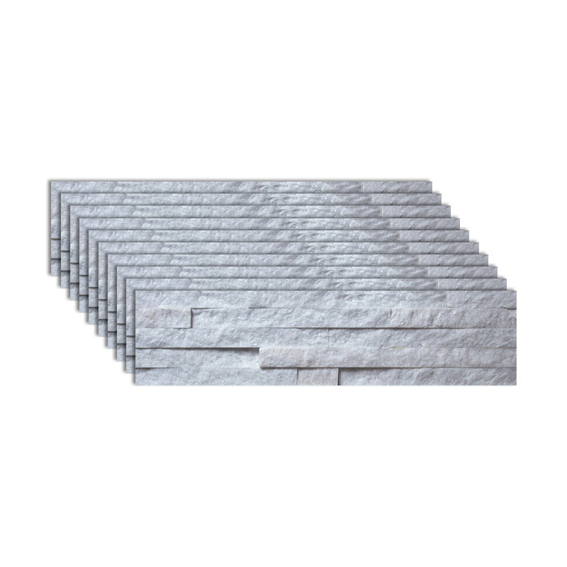 Rectangle Engineered Stone Tile Fire Resistant Stacked Stone Wall Tile