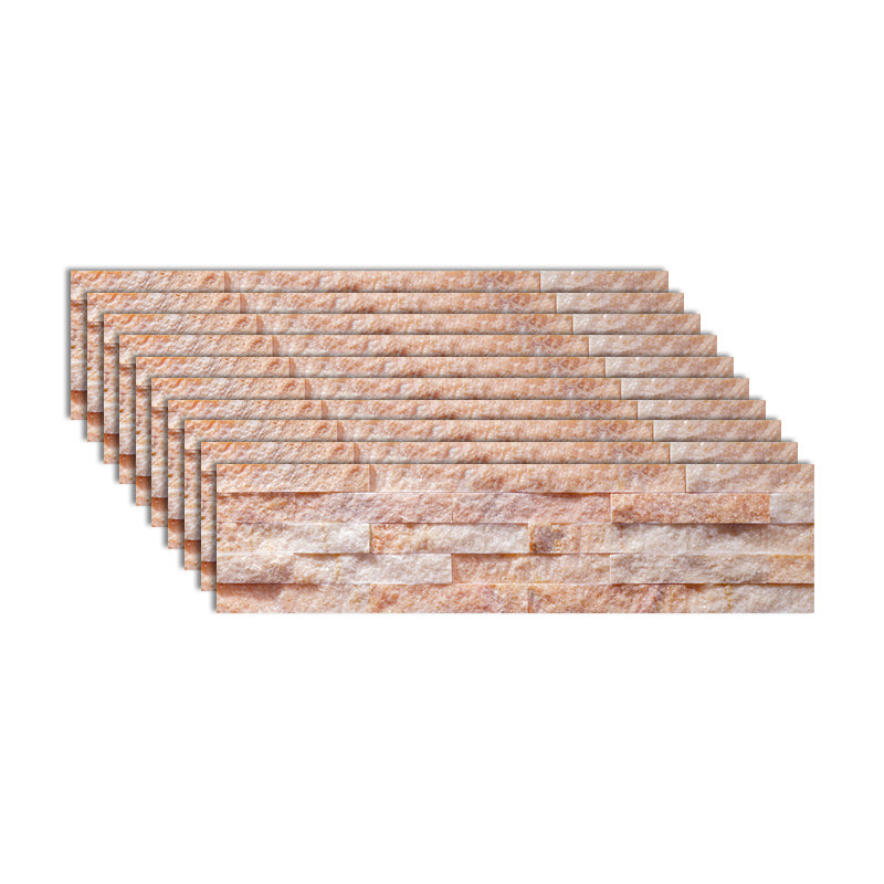 Rectangle Engineered Stone Tile Fire Resistant Stacked Stone Wall Tile