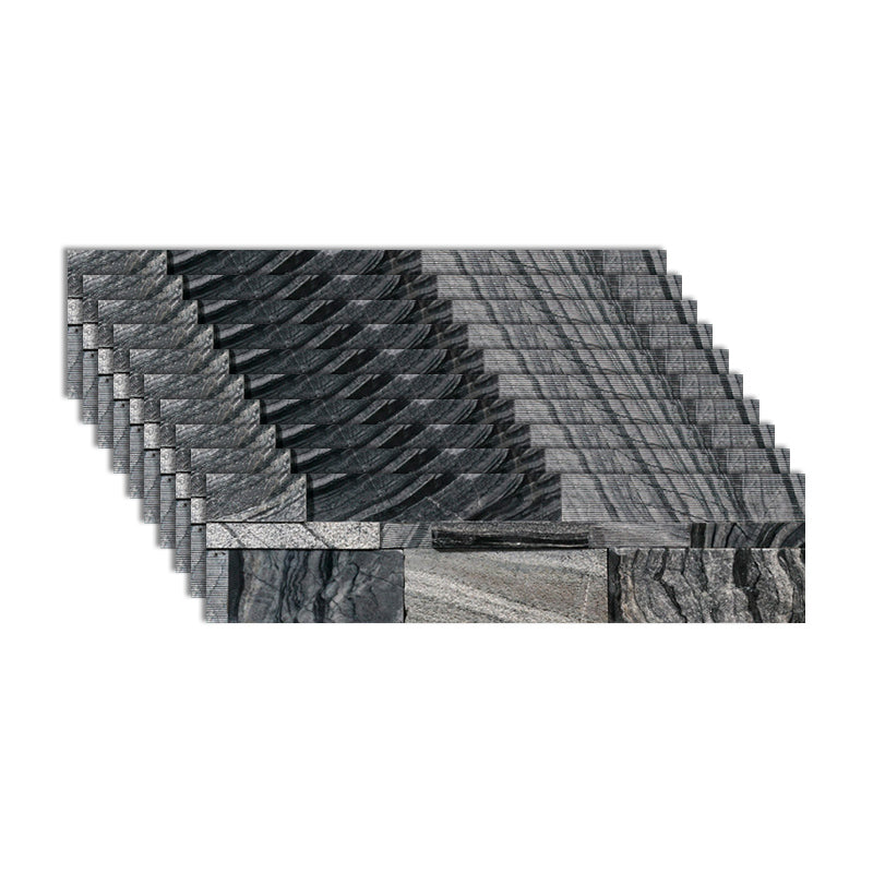 Rectangle Engineered Stone Tile Fire Resistant Stacked Stone Wall Tile