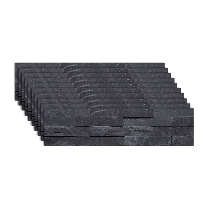 Rectangle Engineered Stone Tile Fire Resistant Stacked Stone Wall Tile