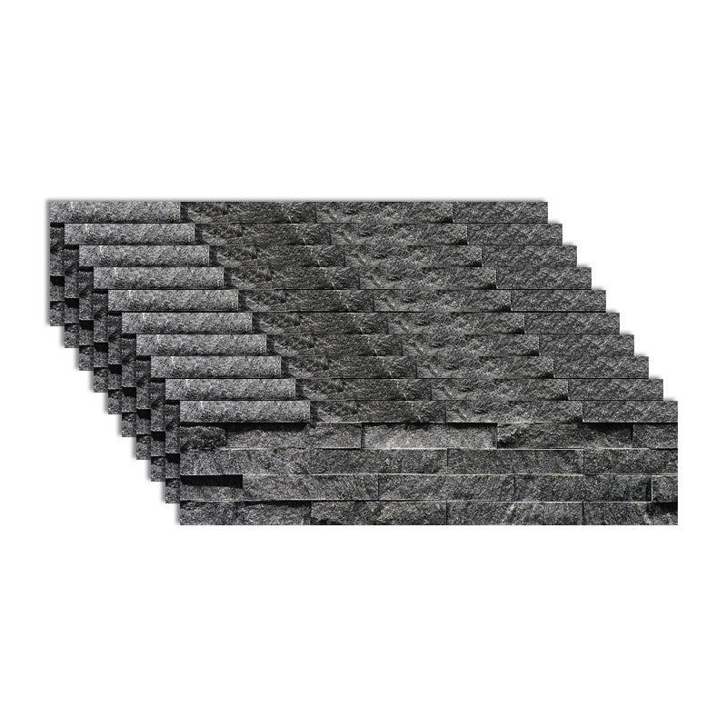 Rectangle Engineered Stone Tile Fire Resistant Stacked Stone Wall Tile