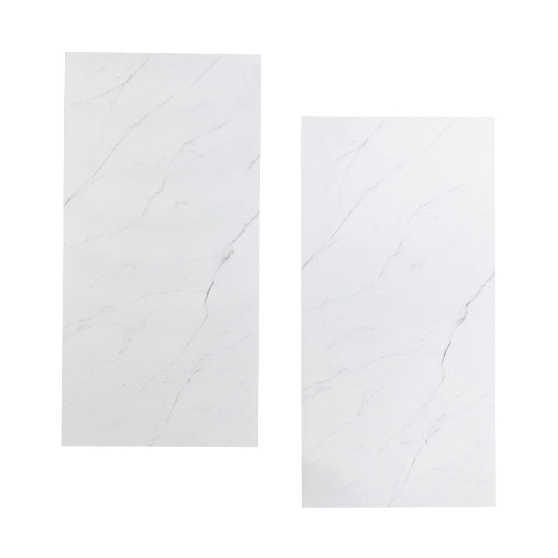 Marbling Floor Tile Straight Edge Polished Rectangle Singular Tile