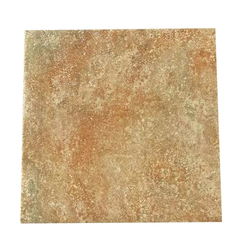 Traditional Style Floor Tile Straight Edge Square Singular Tile