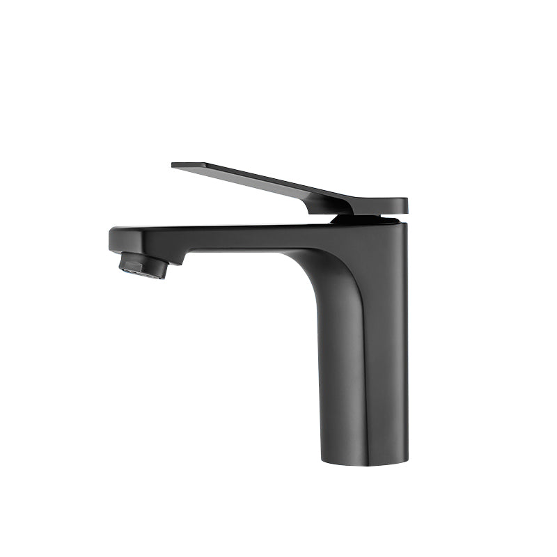 Contemporary Vessel Sink Faucet Lever Handle Low Arc Bathroom Vessel Faucet