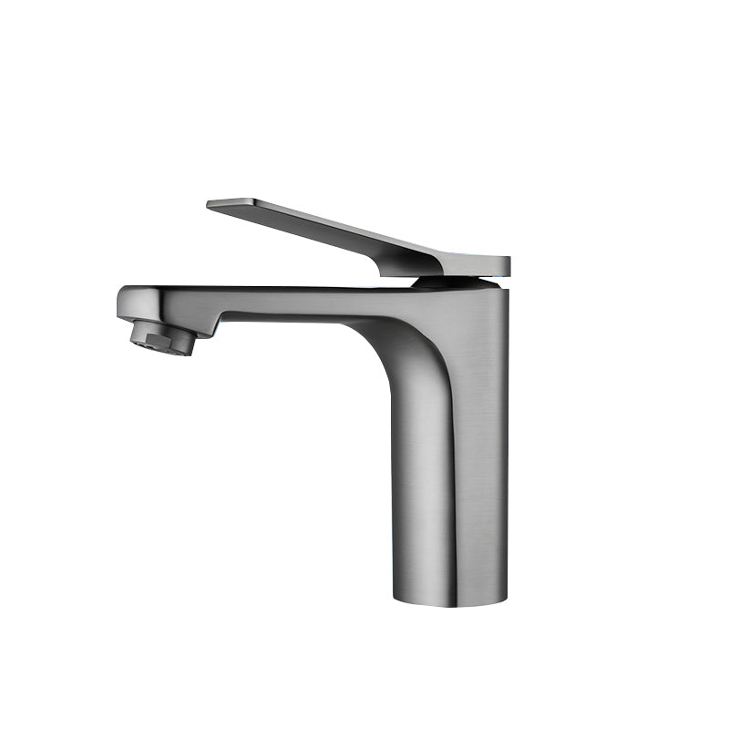 Contemporary Vessel Sink Faucet Lever Handle Low Arc Bathroom Vessel Faucet