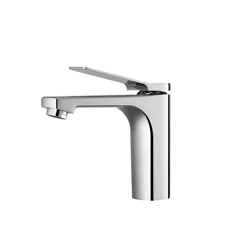 Contemporary Vessel Sink Faucet Lever Handle Low Arc Bathroom Vessel Faucet