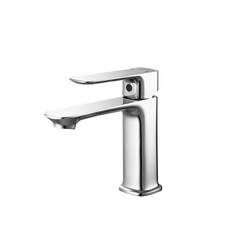 Contemporary Vessel Sink Faucet Lever Handle Low Arc Bathroom Vessel Faucet