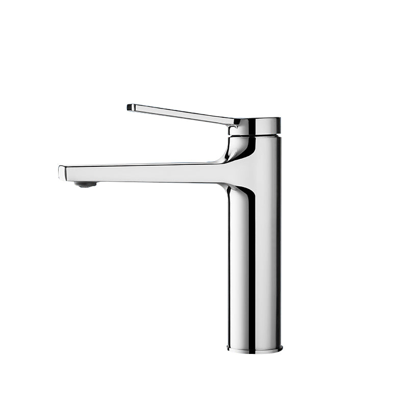 Contemporary Vessel Sink Faucet Lever Handle Low Arc Bathroom Vessel Faucet