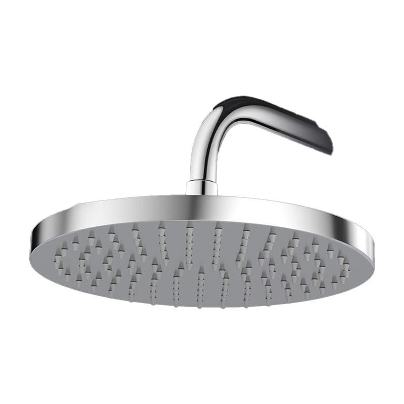 Metal Shower Combo Contemporary Fixed Shower Head with Round and Rectangular Shape