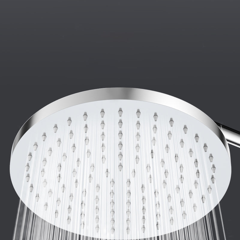 Metal Shower Combo Contemporary Fixed Shower Head with Round and Rectangular Shape