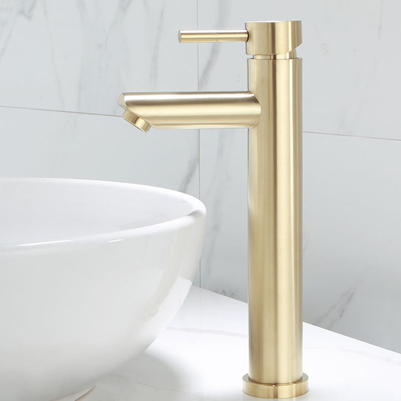 Deck Mounted Roman Tub Faucet Low Arc Tub Faucet Set in Gold