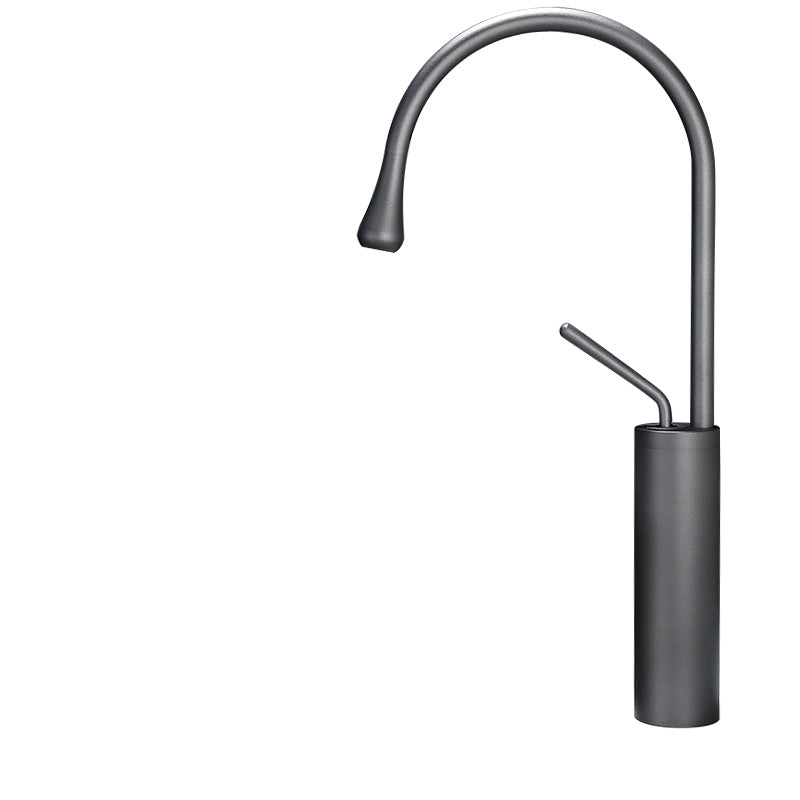 Deck Mounted Metal Bathtub Faucet Tub Filler Single Handle Drip Faucet