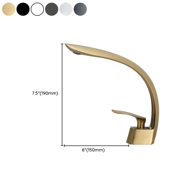 Deck Mounted Copper Tub Faucet Trim Leaf Shape Roman Tub Faucet Set