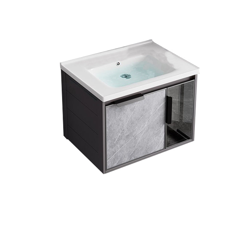 Metal Bathroom Sink Vanity Wall-Mounted Bathroom Vanity with Sink Included