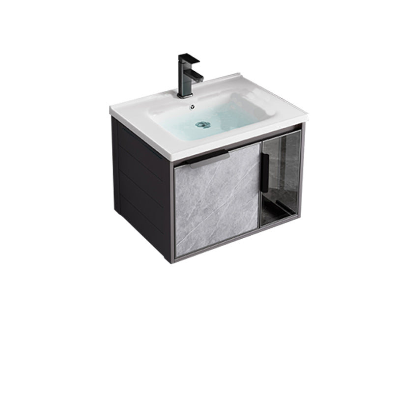 Metal Bathroom Sink Vanity Wall-Mounted Bathroom Vanity with Sink Included