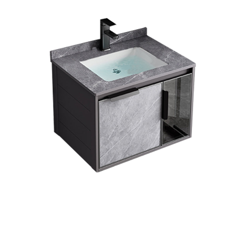 Metal Bathroom Sink Vanity Wall-Mounted Bathroom Vanity with Sink Included