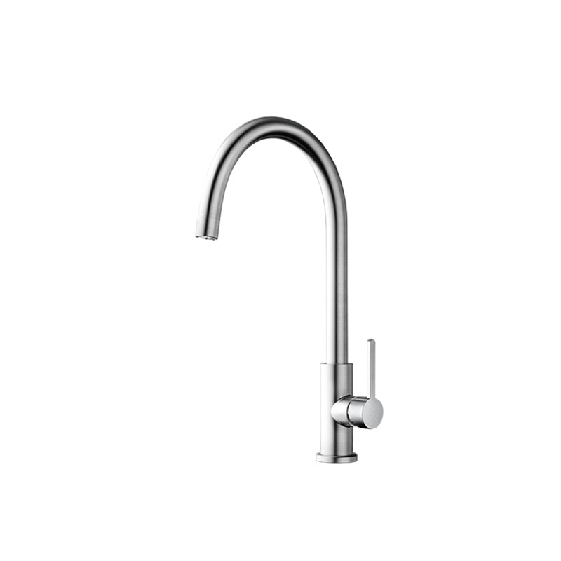 Classic Kitchen Faucet Stainless Steel High Arch Swivel Spout Standard Kitchen Faucets