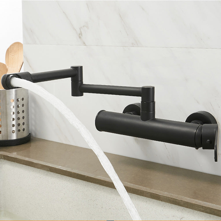 Kitchen Faucet Single Handle Lever Modern Wall Mounted Pot Filler