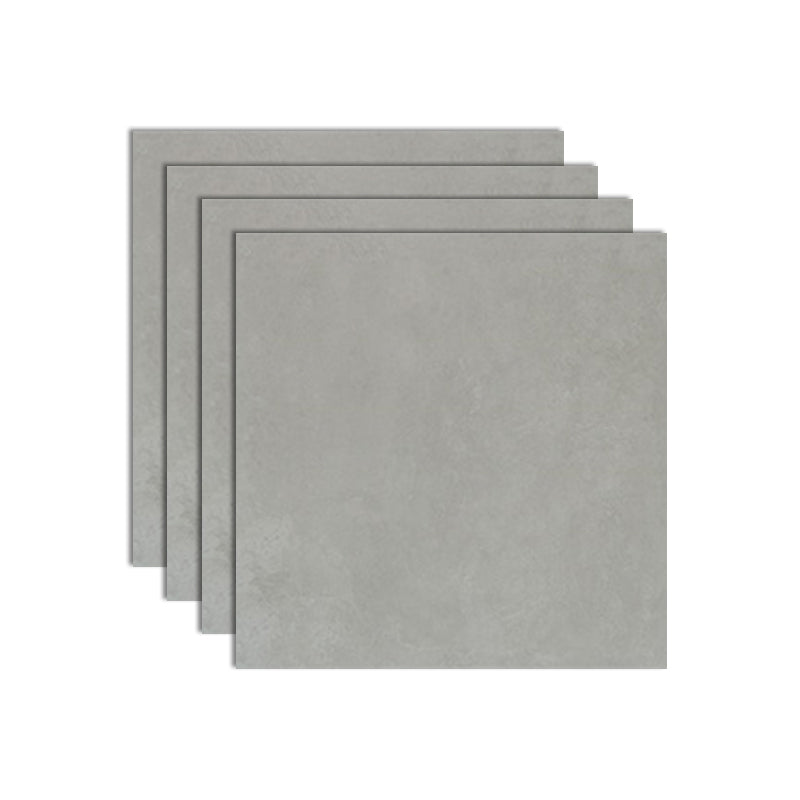 Square Mixed Material Singular Tile in Gray 24" x 24" for Indoor Floor