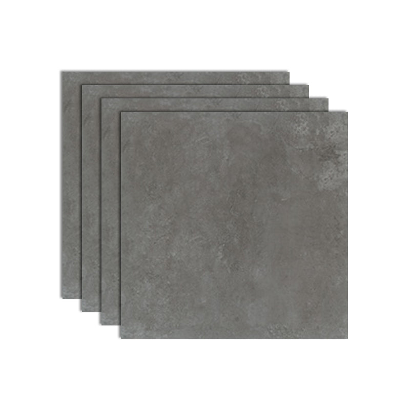 Square Mixed Material Singular Tile in Gray 24" x 24" for Indoor Floor