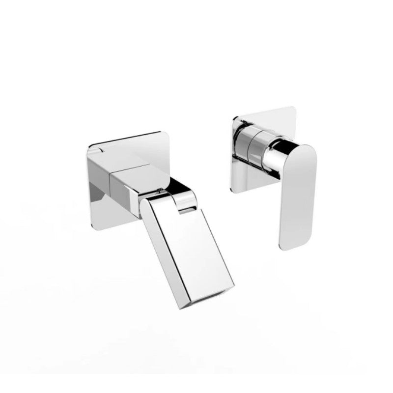 Modern Widespread Bathroom Faucet Metal Wall Mounted Bathroom Faucet