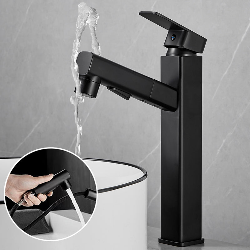 Contemporary Bathroom Vessel Faucet Single-Handle Swivel Spout Vessel Sink Faucet